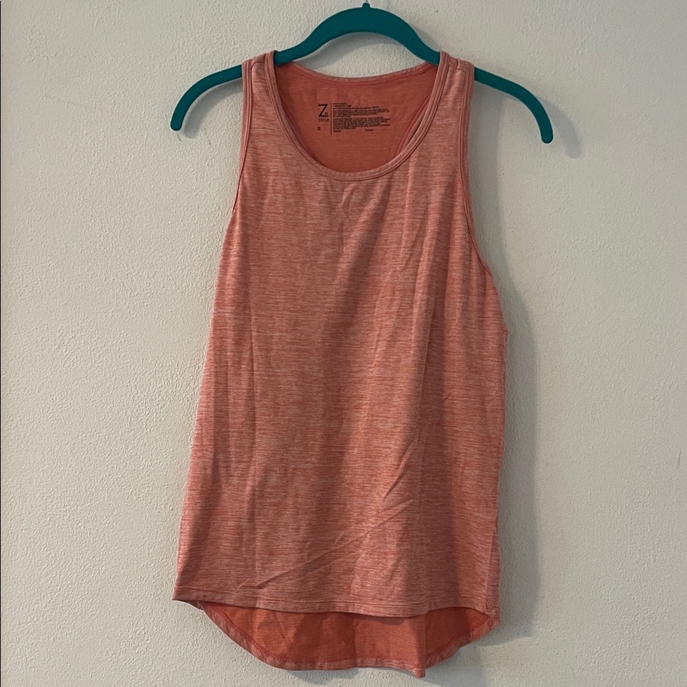 Zella Heathered Coral Tank Top